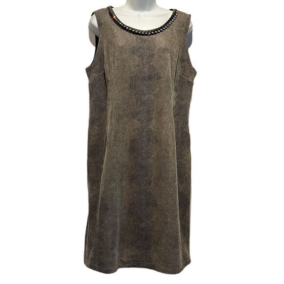 Jolibel Snakeskin Print Sleeveless Dress Size 14‎ - Picture 1 of 14